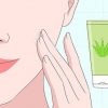 Använd aloe vera gel i ansiktet