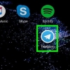 Hitta kontakter i telegram på android