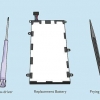 Ta bort batteriet från en samsung galaxy-surfplatta