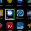 För att lämna en gruppkonversation på android