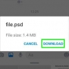 Öppna en psd-fil på en android