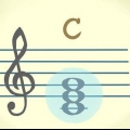 Spelar ackord på piano