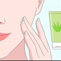 Använd aloe vera gel i ansiktet
