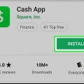 Använda cash-appen på android