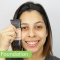 Applicera concealer och foundation