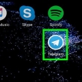 Hitta kontakter i telegram på android