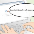 Rengöring av en fläckig toalettskål