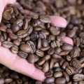 Använder ett kafé
