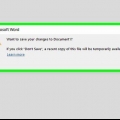 Stäng en dialogruta i microsoft word