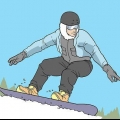 Gör en frontside 360 ​​på en snowboard