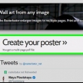 Skriv ut en stor flersidig bild på pc eller mac