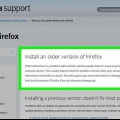 Återställ en äldre version av firefox bowser