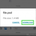 Öppna en psd-fil på en android