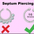 Göm en septumpiercing