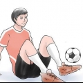 Sparkar en fotboll