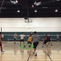 Slå sönder en volleyboll