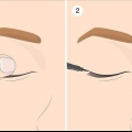 Applicera eyeliner på överhängande ögonlock: enkla sminktips