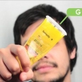 Applicera gel i håret