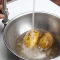 Förvaring av skalad potatis