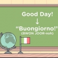 Säg hej på italienska