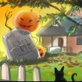 Applicera halloween-dekorationer