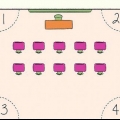 Spelar four corners-spelet