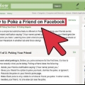 Peta någon på facebook