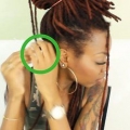 Vrid om dina dreadlocks