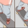 Stående på en skateboard