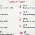 Räknar till 10 på koreanska