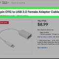 Ansluter usb till en ipad