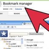 Ordna bokmärken i chrome