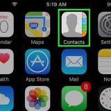 Lägg till kontakter på en iphone