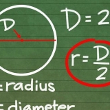 Beräkna radien av en cirkel