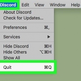 Ta bort discord på en pc eller mac