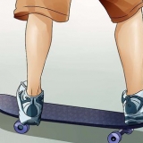 Gör en benlös på en skateboard