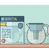 Använd en brita vattenkanna