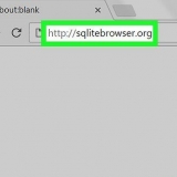 Öppna en databasfil på en pc eller mac