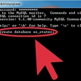 Skapa en databas i mysql