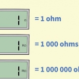 Läser en digital ohmmeter