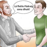 En trevlig st. Patrick's day-önskningar på gaeliska