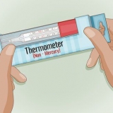 Använd en glastermometer