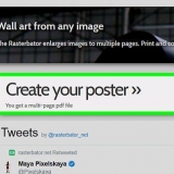 Skriv ut en stor flersidig bild på pc eller mac