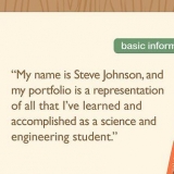 Att skriva en introduktion till en portfolio