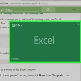 Skapa en inventarielista i excel