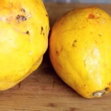 Skär en papaya