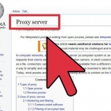 Använder en proxy
