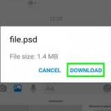 Öppna en psd-fil på en android