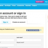 Skapa ett skype-konto