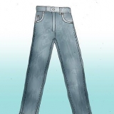 Blekning jeans med blekmedel